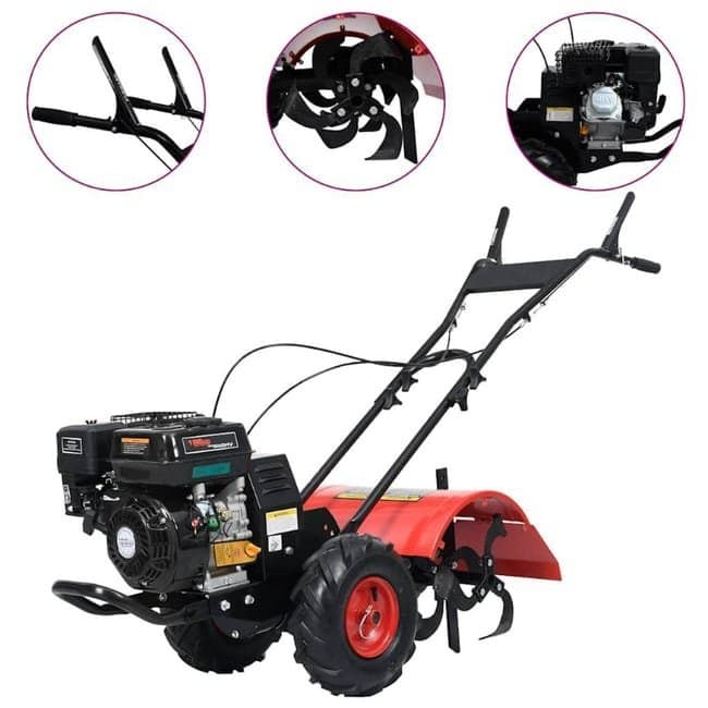 Cultivateur à Essence 6,5 ch 196 cc, Largeur de Travail 50 cm, Profondeur Réglable 350 mm — vue 1