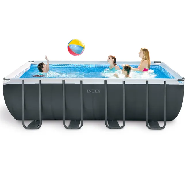 Piscine tubulaire INTEX Ultra XTR rectangulaire L. 5,49 x l. 2,74 x H. 1,32 m — vue 1