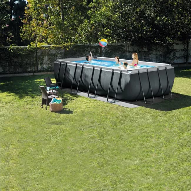 Piscine tubulaire INTEX Ultra XTR rectangulaire L. 5,49 x l. 2,74 x H. 1,32 m — vue 3